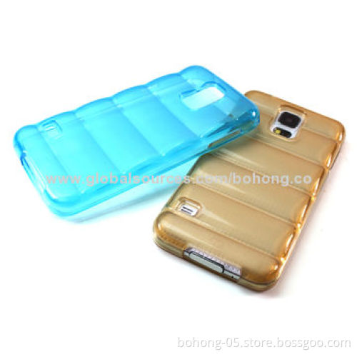 TPU Cases for Samsung S5, Surface Concavo-convex Anti-skid Grid Body Armor Appearance